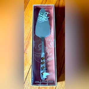 Handmade silver cake server